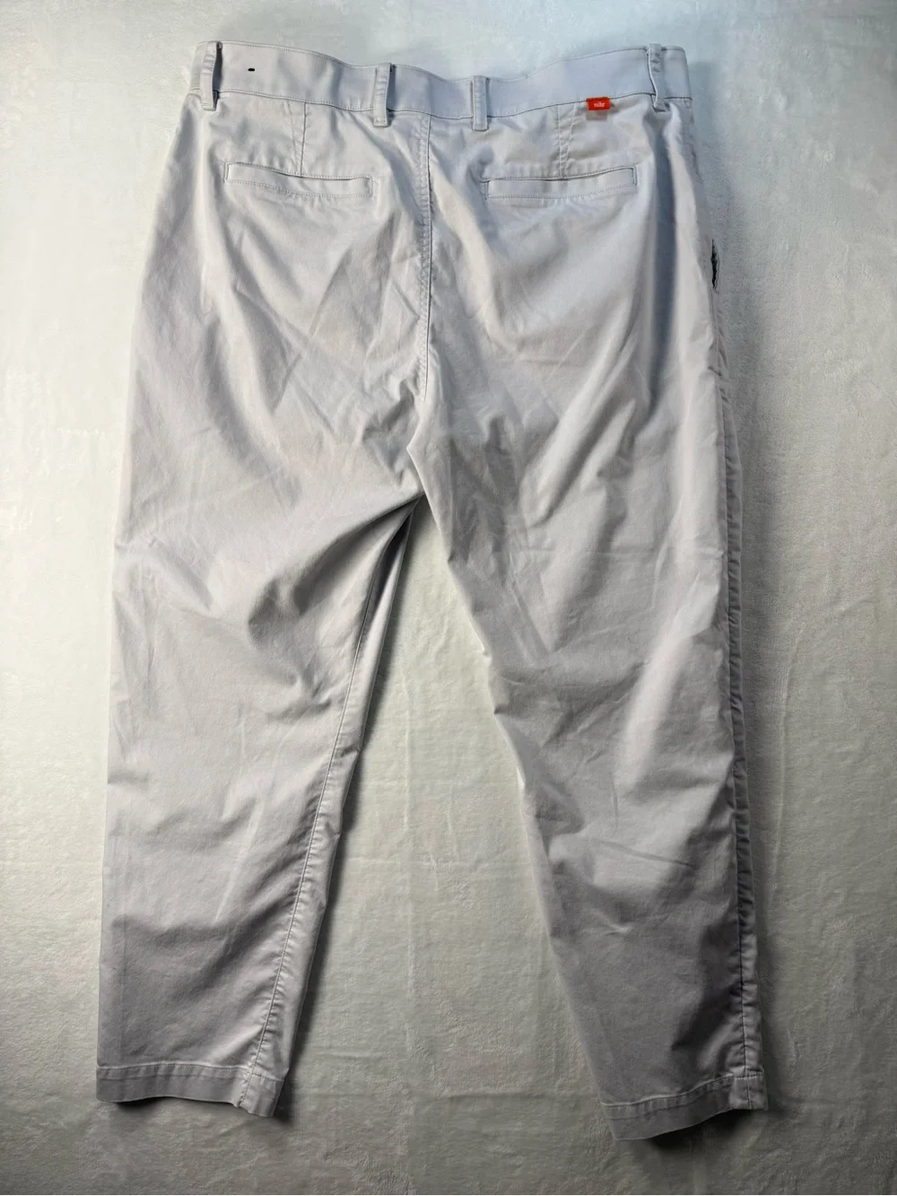 Nike Dri-FIT UV Golf Chino Pants Standard Fit 36x30 Light Gray Performance